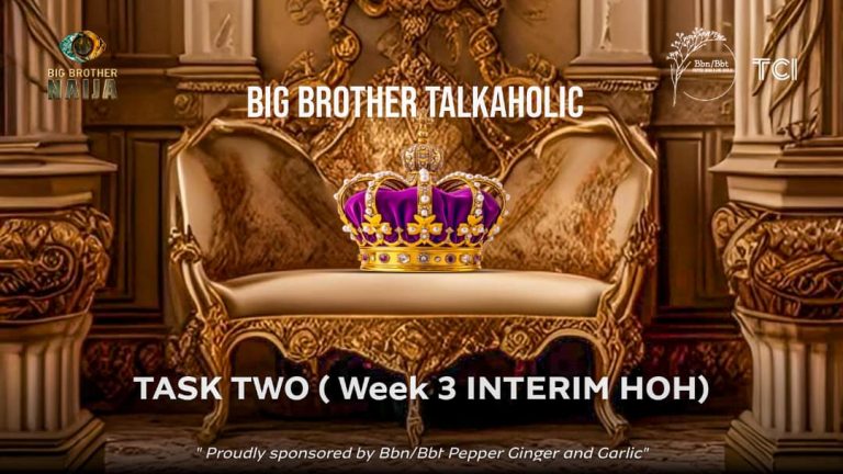 BIG BROTHER TALKAHOLIC TASK TWO (Week 3 Interim HOH)
