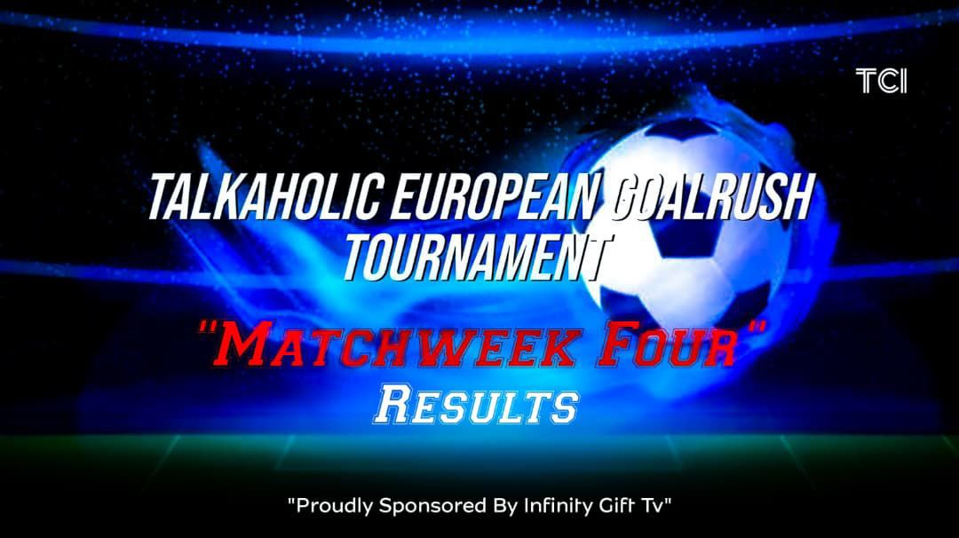 MATCHDAY FOUR RESULTS
